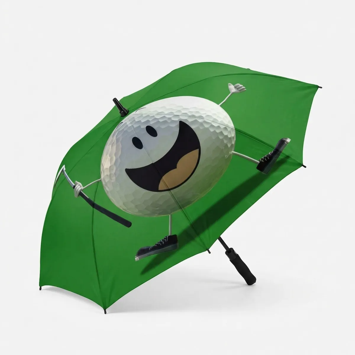 Golf umbrella – frame and print detail