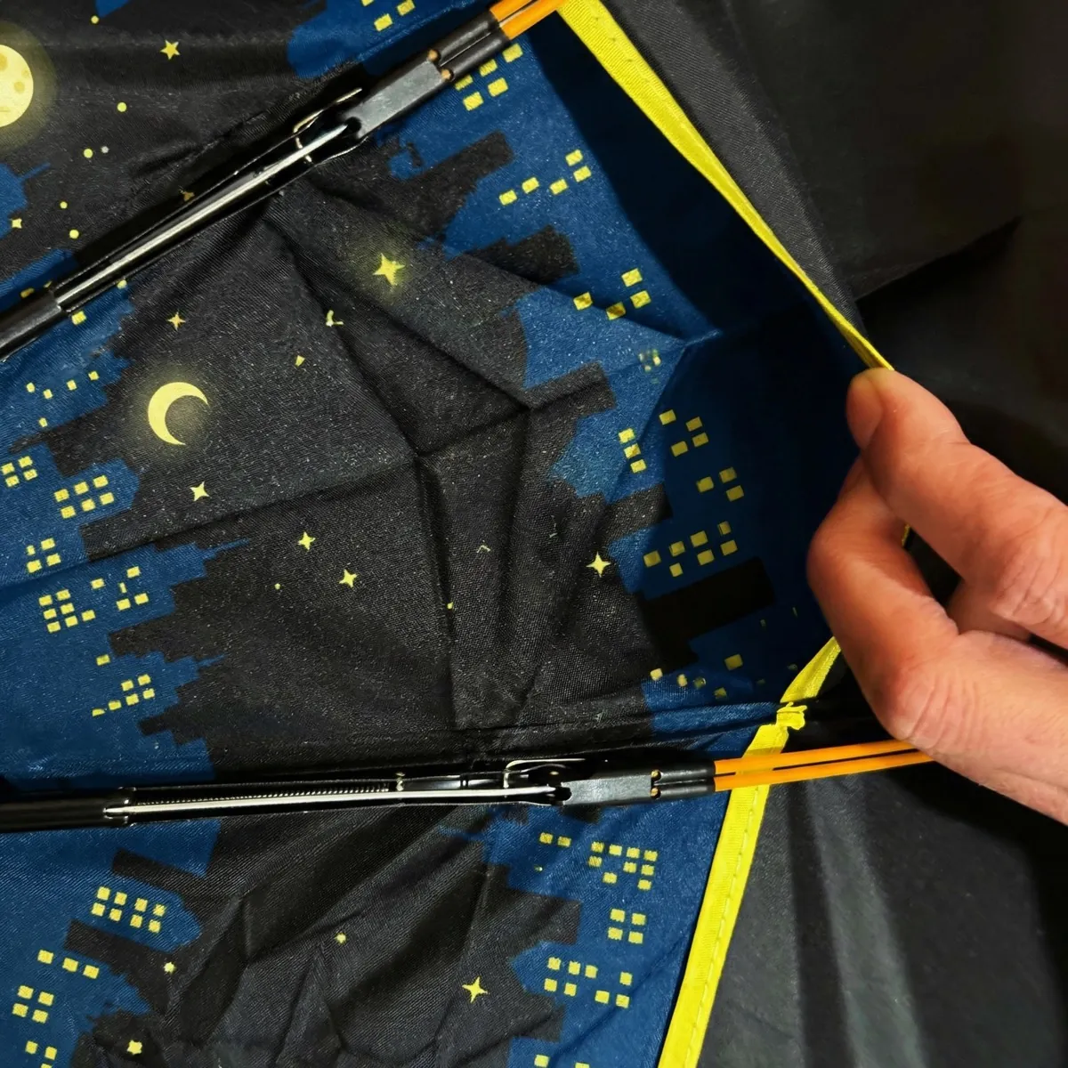 Special umbrella – construction and branding detail